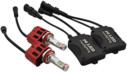 LEDONLY 90W 6000K H11 Super Bright Adjustable Focus Length H8/H11 LED Headlight Bulb Conversion Kit
