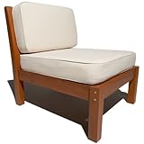 Strathwood Balboa Deep Seat Armless Chair with Cushion