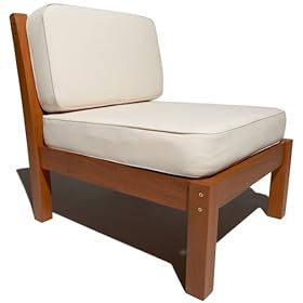Strathwood Balboa Deep Seat Armless Chair with
Cushion