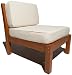 Strathwood Balboa Deep Seat Armless Chair with Cushion