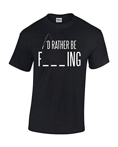 Crazy Bro's Tees I'd Rather be Fishing - Fisherman Funny Premium Men's T-Shirt