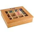 Assheuer & Pott ASS11775 Teebox mit 12 Ka mmern 30 x 28 cm, H�he 9 cm