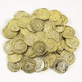 Plastic Gold Coins 144 ct [Toy]