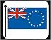 Decorated Mouse Pad with Island, Cook, flag