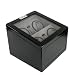 Quad Watch Winder For Four Automatic Watches with Two Holders and Eight Watch Storage Drawer Black Finish