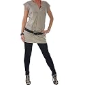 VERO MODA Freddy Kleid Longtop beige