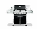 Weber 1741301 Summit E-450 Propane Tuck-Away Rotisserie Grill, Black