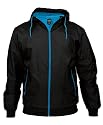 Urban Classics Contrast Windrunner schwarz / türkis Größen S - 3XL