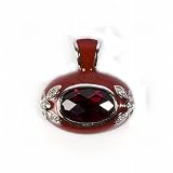 STERLING SILVER CZ PENDANT - 22mm