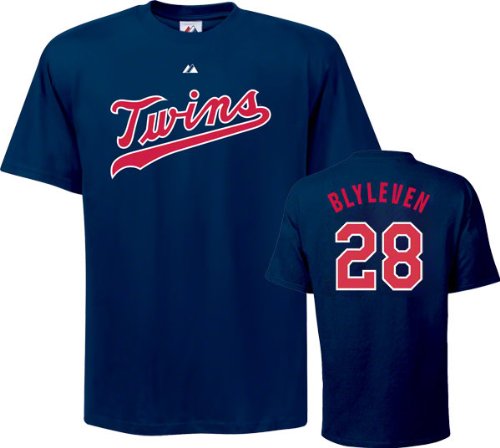 Bert Blyleven T-Shirt: Minnesota Twins #28 Navy Cooperstown T-Shirt