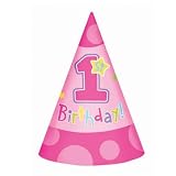 Hugs and Stitches Girl Cone Hats (8 count)