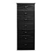 Black 7-Drawer Lingerie Chest