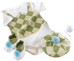Baby Aspen "Sweet Tee" 3 Piece Golf Layette Set in Golf Cart Packaging, 0-6 Months