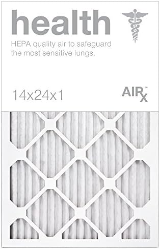 Optimal for Health Protection - AiRx HEALTH 14x24x1 Air Filters - Box of 6 - Pleated 14x24x1 MERV 13 Air Filters, AC Filter, Furnace Filter, HVAC Filter - Energy Efficient