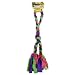 Kyjen Fleecy Clean Split Double Tug Dog Toy, Colors may Vary