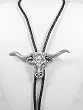Diamondcut Pewter Longhorn Bolo Tie