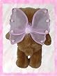 319 Pink Rosette Wings Clothes for 14" - 18" Stuffed Animals and Dolls