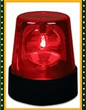 4.5" Rotating Red Flashing Beacon Party Lamp DJ Strobe Light
