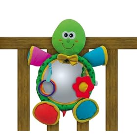 Edushape Turtle Shaped Soft Mirror Crib Toy