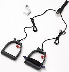 Multi-Use Shoulder Pulley Deluxe - with Foam Cushion Assistive Grip & Metal Door Bracket