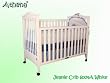 Jeanie Crib Without Drawer in Natural Finish By AFG Baby Furniture