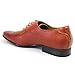 Ferro Aldo Brown Herringbone Snipe Toe Men's Dress Shoes Lace up Oxfords 19277b