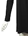 MBJ Womens Round Neck Long Sleeve Pleats Detail Tunic Top - Made in USA