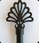 Curtain Drape Drapery Extendable ROD Pole 24" - 48" Brown