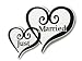 Darice VL30071, Just Married Heart Car Magnet 6-Inchby5-Inch