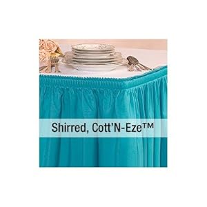 Cott'n-Eze Shirred Table Skirting (SOLD PER FOOT) [Set of 2] Color: Dusty Rose, Size: 20 ft.