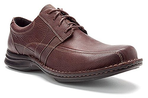 Clarks Men's Wave.Hatch Oxford,Brown Leather,10 M US