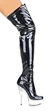 Women's 6 Inch Pointed Stiletto Heel Thigh High Stretch Boots