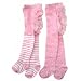 Two Pairs of Baby Tights with Frilly Bottoms - Stripes and Spots in Gift Box size 12-24 months