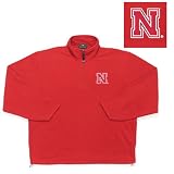 Nebraska Cornhuskers NCAA Glacier Fleece Pullover Sweatshirt (Dk Red)