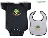 Baby Onesie and Bib. Gift Set 3-6 Mos Sweet Pea