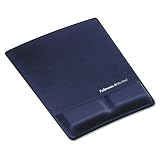 Fellowes� Memory Foam Wrist Support With Attached Mouse Pad, Saphire by 