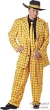 Adult Men's Plus Size Gold Zoot Suit Costume XXL