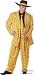 Adult Men's Plus Size Gold Zoot Suit Costume XXL