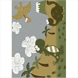 Milliken P/533326-0011 Whippersnapper Dino Run Prehistoric Kids Rug Size: 3'10 x 5'4
