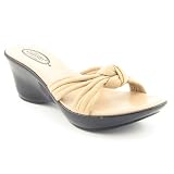 Callisto Garnet Womens SZ 6 Beige Sandals Slides Open Toe Shoes