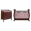 Anastasia Two Piece Convertible Crib Set in Espresso