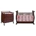 Anastasia Two Piece Convertible Crib Set in Espresso