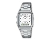 Casio Mens AQ230A-7B White Face Dress Analog Digital Watch