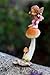 Top Collection Enchanted Story Garden Little Fairy Leaping Off Mushroom Outdoor Decor