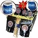 Dream Essence Designs Christmas - A group of adorable baby harp seals at Christmas time wearing Santa hats and glowing candles - Coffee Gift Baskets - Coffee Gift Basket