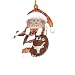 Texas Longhorns 2 1/2 Striped Acrylic Basketball Snowman