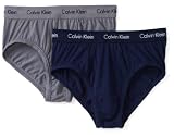 Calvin Klein Men's Stretch 2 Pack Hip Brief with Keyhole