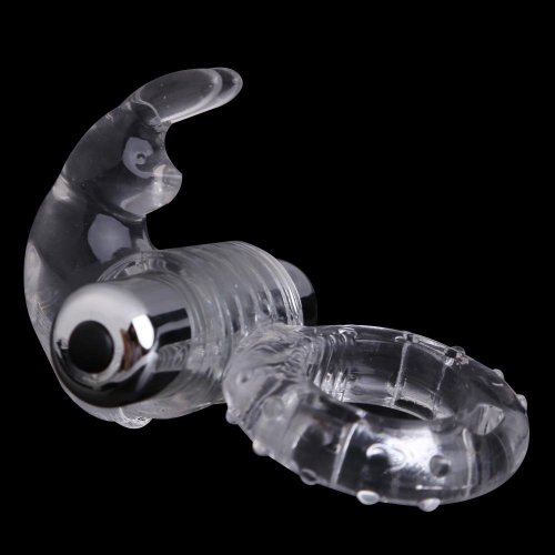 Nsstar Sex Toys Adult Toys Bunny Rabbit Super Stretchy Vibrating Cock Ring Cockring Penis Ring G- spot Stimulate Stimulation Stimulator Male Masturbation for Men