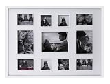 Present Time Photoframe Big Collection wood white holds 11 photos of various sizes