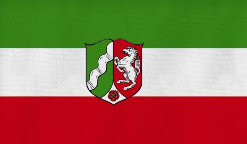 Fahne / Flagge Bundesland Nordrhein Westfalen 90 x 150 cm Größe 90×150 Farbe NRW